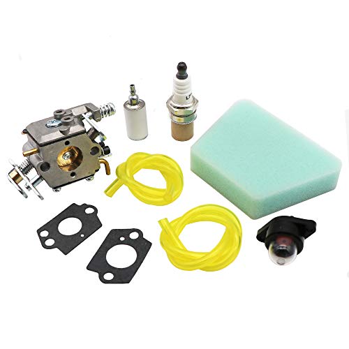 KIPA Carburetor Maintence Kit for Poulan PP210 2075C 2050WT 1950LE 1975LE 2055LE 2375LE 2150LE PPB1838LE WT-891 W-20 WT-89 WT-324 WT-391 WT-600 WT-624 WT-637 WT-662 C1U-W8 C1U-W14 545081885 530069703