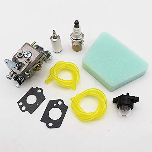 KIPA Carburetor Maintence Kit for Poulan PP210 2075C 2050WT 1950LE 1975LE 2055LE 2375LE 2150LE PPB1838LE WT-891 W-20 WT-89 WT-324 WT-391 WT-600 WT-624 WT-637 WT-662 C1U-W8 C1U-W14 545081885 530069703