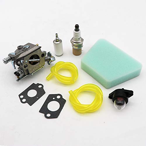 KIPA Carburetor Maintence Kit for Poulan PP210 2075C 2050WT 1950LE 1975LE 2055LE 2375LE 2150LE PPB1838LE WT-891 W-20 WT-89 WT-324 WT-391 WT-600 WT-624 WT-637 WT-662 C1U-W8 C1U-W14 545081885 530069703