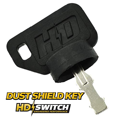 HD Switch Starter Ignition Switch Replaces John Deere X100 Series X300 X304 X310 X320 X324 X330 X340 X350 X354 X360 X370 X380 X384 X390 X500 X520 X530 X534 X540 w/1 Umbrella & 1 Steel Key & Carabiner