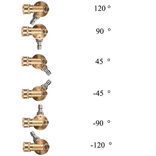 Tool Daily Pivoting Coupler for Pressure Washer Tips, Gutter Cleaner Attachment, 1/4 Inch Quick Disconnect, 240 Degree, 4500 PSI