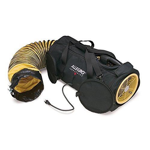 Allegro Industries 9535-08 Air Bag 8, 8" Blower with 15' Ducting, Black