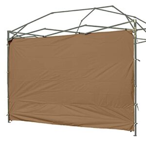 Rinling Instant Canopy Sunwall 10x10 FT, 1 Pack Sidewall Only Khaki