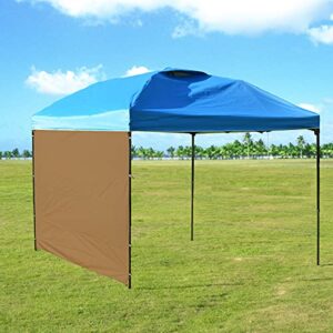 Rinling Instant Canopy Sunwall 10x10 FT, 1 Pack Sidewall Only Khaki