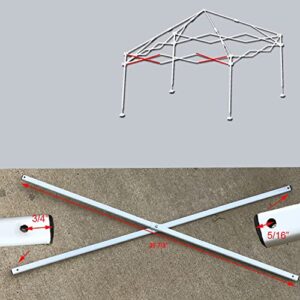 Ozark Trail Coleman First Up 10 X 10 Canopy Gazebo Side Truss Bar 39 7/8" Replacement Parts White