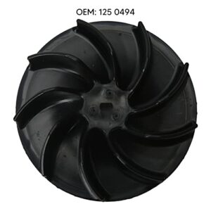 Vacuum Impelle Fan, Electric Blower Vacuum Impeller Fan, 125 0494 Compatible with Toro Electric Blower Vac Vacuum Impeller Fan