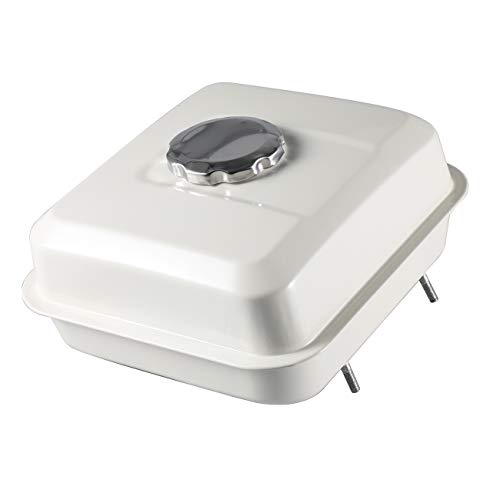 HGC Fuel Tank For Honda GX160 5.5HP GX200 6.5HP GX140 White Engine with Petcock Gas Cap Filter Replaces 17510-ZE1-020ZA