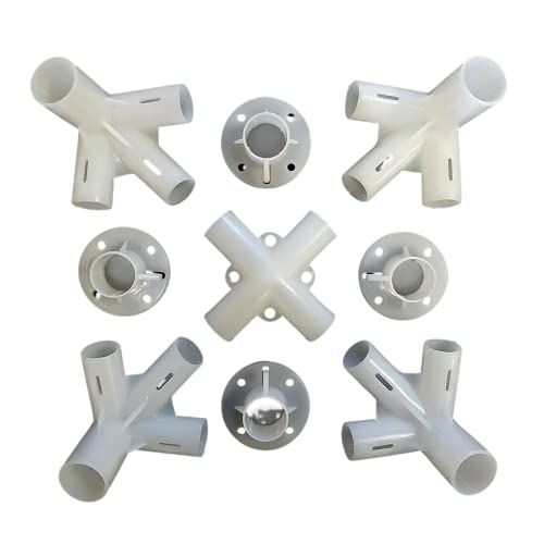 Baskinshine 9pcs x Spare Parts for Gazebo Awning Tent Feet Corner Center Connector 25/19mm