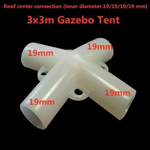 Baskinshine 9pcs x Spare Parts for Gazebo Awning Tent Feet Corner Center Connector 25/19mm