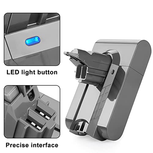 ANTRobut 21.6V 5000mAh for Dyson V6 Battery Replacement Dyson Battery SV04 SV09 DC59 DC62 DC61 DC58 for Dyson Vacuum Tools