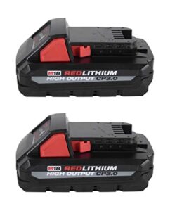 milwaukee m18 18v 48-11-1835 high output 3.0ah lithium ion battery 2 pack