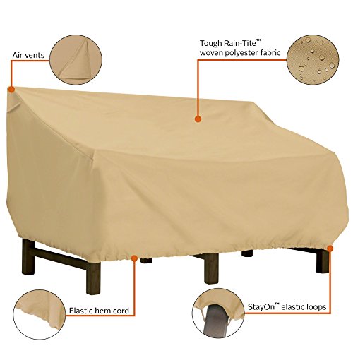 Classic Accessories Terrazzo Water-Resistant 104 Inch Deep Seated Patio Loveseat Cover