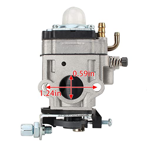 Carbhub 967086901 Carburetor for Poulan Pro PR46BT PR48BT BP400 PR2322 BP402 967086901 150032738 530058436 Eskimo Mako M43 M43Q8 Viper 43cc Engine Southland SCV43 SEA43 Earth Auger Carb 62100-81010