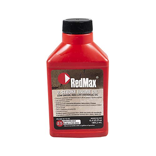 RedMax 580357203 OEM MaxLife 2-Cycle Oil 6.4oz 50:1 2.5 Gallon Mix, Case of 48