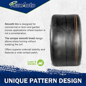 MaxAuto 13X6.50-6 Tires, 13X6.50X6 Lawn Mower Tires, 13-6.50-6 Smooth Turf Tires, 13X6.5-6 Tractor Tire, 4PR Tubeless, Set of 2