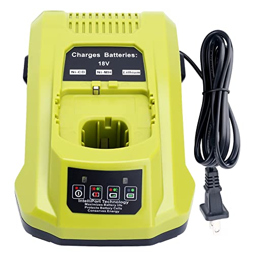 Lasica Compatible with Ryobi P117 One+ Battery Charger, Replacement for Ryobi 12V-18V ONE+ Plus Cordless Power Tool Battery Charger