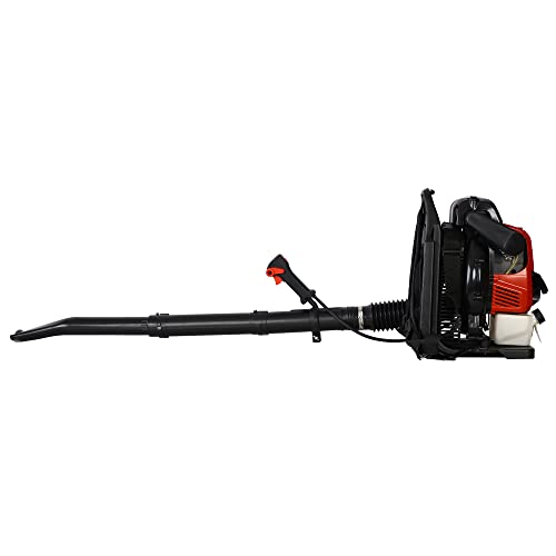 Voohek Backpack Leaf Blower, Gas-Powered, 76cc 4-Cycle Engine, Gasoline Blower, 750CFM, Red (YC109)