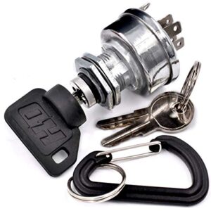 hd switch starter ignition switch replaces john deere tca22740, tca15075, am101561 with 3 keys & free carabiner