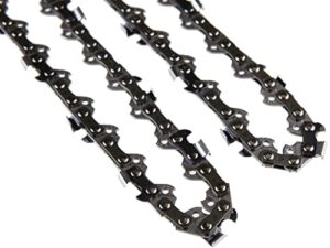 2pc 8″ pole saw chain 3/8″ lp .050 g 33 dl replacement chains for harbor freight portland 62896 68862