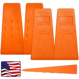 cold creek loggers – made in usa ! – 5.5 inch felling wedge chain saw logging supplies set of 4