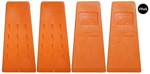 Cold Creek Loggers - Made in USA ! - 5.5 Inch Felling Wedge Chain Saw Logging Supplies Set of 4