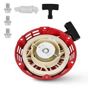 sofo pull starter assembly for 212 predator engine – for honda gx160 gx200 5.5 6.5hp champion generator coleman ct200u parts pull cord replacement 3000 3500w predator 212 recoil212cc go kart (red)