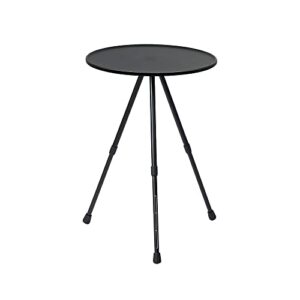 looviu folding outdoor side tables, weather resistant patio side table, small round outdoor end table for porch yard balcony deck lawn, black,fgp