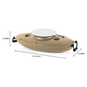 CreekKooler - Outdoor Insulated Floating Cooler - 30 Quart - Beige