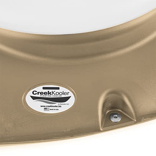 CreekKooler - Outdoor Insulated Floating Cooler - 30 Quart - Beige