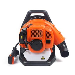2 Stroke Gas 42.7cc Backpack Blower Single Cylinder Professional Gas Backpack Leaf Blower Backpackable Snow-Blowing