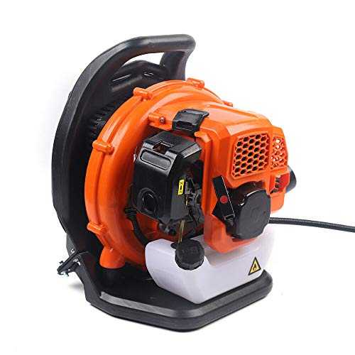 2 Stroke Gas 42.7cc Backpack Blower Single Cylinder Professional Gas Backpack Leaf Blower Backpackable Snow-Blowing