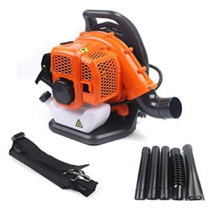 2 Stroke Gas 42.7cc Backpack Blower Single Cylinder Professional Gas Backpack Leaf Blower Backpackable Snow-Blowing