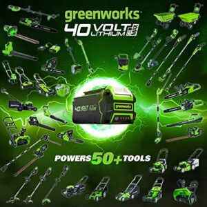 Greenworks 40V (115 MPH / 430 CFM) Brushless Cordless Axial Leaf Blower, 2.0Ah Battery and Charger Included & Greenworks 40V 2.0Ah Lithium-Ion Battery (Genuine Greenworks Battery)