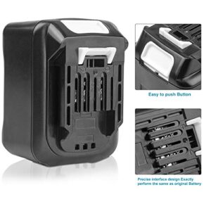 [2-Pack] 12V High-Output 5.0Ah! Battery for Makita Battery BL1021B BL1041B Power Tools 12-Volt max CXT Lithium-Ion Battery