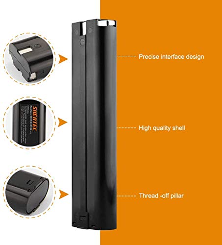 Shentec Upgraded 2 Pack 9.6V 4.0Ah Battery Compatible with Makita 9000 9033 6095d da391d kr23/43 9600 6096d 9001 9002 192696-2 193890-9 632007-4, Ni-MH Battery Pack