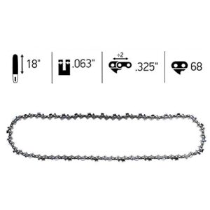 Hayskill Chainsaw Chain 18-inch .325 Pitch.063 Gauge, 68DL for Sthil MS250 MS251 021 025 MS230 Parts L68 Replacement Chain Saw Cutting Chain 3 Pack