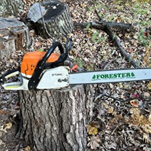 FORESTER 20" Replacement Chainsaw Bar & Chain Combo - 20in Length, 3/8” Pitch.050 Gauge, D025 Mount, 72 Drive Link - Replacement Chain Saw Parts Kit For Stihl