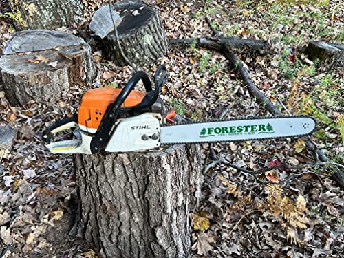 FORESTER 20" Replacement Chainsaw Bar & Chain Combo - 20in Length, 3/8” Pitch.050 Gauge, D025 Mount, 72 Drive Link - Replacement Chain Saw Parts Kit For Stihl