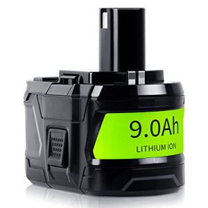 【upgrade!】 calihutt 18v 9.0ah replace battery for ryobi one+ plus 18v battery high capacity 18v lithium-ion battery p102 p104 p105 p106 p108 p107 p109 for cordless power tools