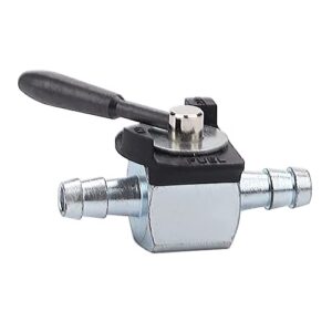 savior 07-403 fuel shut off valve for scagg 48568 oregon 07-403 180 degree ball valve heavy duty inline cut petcock gas diesel petrol for 1/4″ fuel line lawn mower replacement part