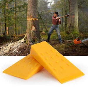 PERSZEN Tree Felling Wedges with Spikes for Safe Cutting – 5.5 inch Chainsaw Wedges Logging Supplies Set, Tree Wedge Safe Durable Cold Logger Tool Accessory – 2 Pack