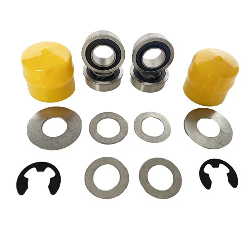 Replacement for John Deere Lawn Mower Front Wheel Bearing Kit LA100 L105 LA115 LA125 LA130 LA135 LA140 LA145 LA150 LA155 LA165 LA175 x300 d120 D140 D130 D110 D170 L110 L120 L130 L135