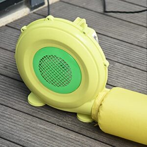 Outsunny Electric Air Blower 450-Watt Fan Blower Compact and Energy Efficient Pump Indoor Outdoor for Inflatable Bounce House, Bouncy Castle and Pneumatic Swimming Pool, Yellow