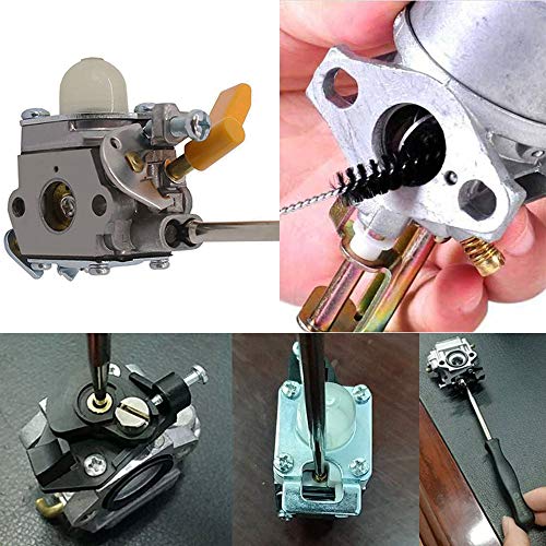 New (10pcs) Carburetor Adjustment Tool Screwdriver Kit + Cleaning Tool for Adjusting 2 Cycle Small Engine Carb Trimmer Weed Eater Chainsaw