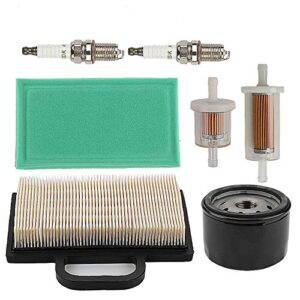 Powtol 698754 273638 Air Filter 691035 Fuel Filter 696854 Oil Filter for Briggs and Stratton Engines 499486 499486S Intek Extended Life Series V-Twin 18-26 HP Lawn Mower