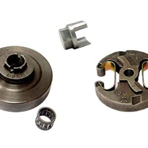 SPERTEK Clutch + Sprocket Drum 3/8 7T + Removal Tool for Husqvarna 455, 455 Rancher, 460, 460 Rancher