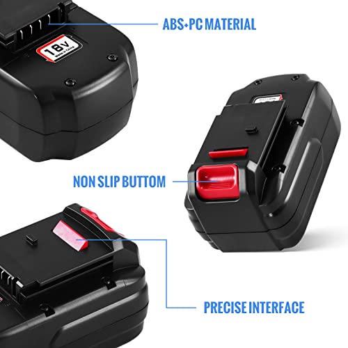 GERIT BATT [Upgraded 3600mAh] 2 Pack 18 Volt Ni-Mh Replacement PC18B Battery Compatible with Porter Cable 18V Battery PC188 PCC489N PC18BLX PC18BLEX Cordless Power Tools Batteries