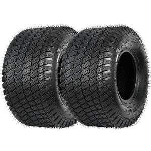 weize 18x9.50-8 lawn mower tire, 18x9.5-8 tractor turf tire, 4 ply tubeless, 1040lbs capacity, set of 2