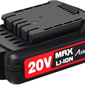 Avid Power 20V MAX Lithium Ion Rechargeable Battery with Real-time Capacity Indicator and USB Output, Only Compatible 20V Cordless Tools