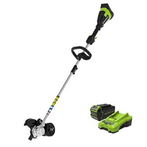 greenworks 40v 8″ brushless edger, 4.0ah usb battery and charger included